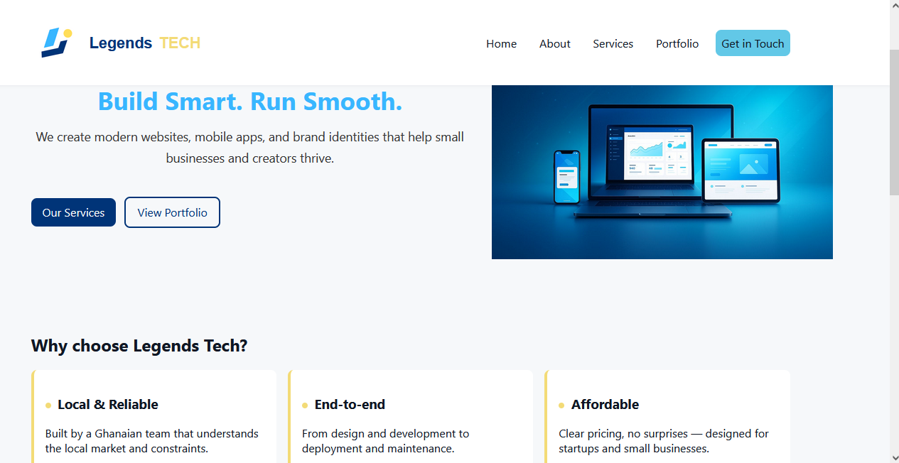 Legends Tech identity